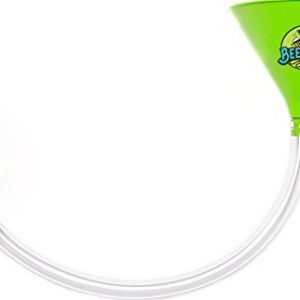 Premier Beer Bong Funnel - With Valve - No Kink Tubing Food Grade, You Pick From 7 Colors! Tailgating, Parties, Spring Break, (Green)