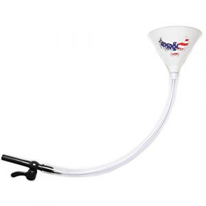 BeerBong .com American Eagle Beer Bong Funnel - with Valve- 3 Feet of No Kink Tubing, Food Grade Tailgating, Parties, Spring Break